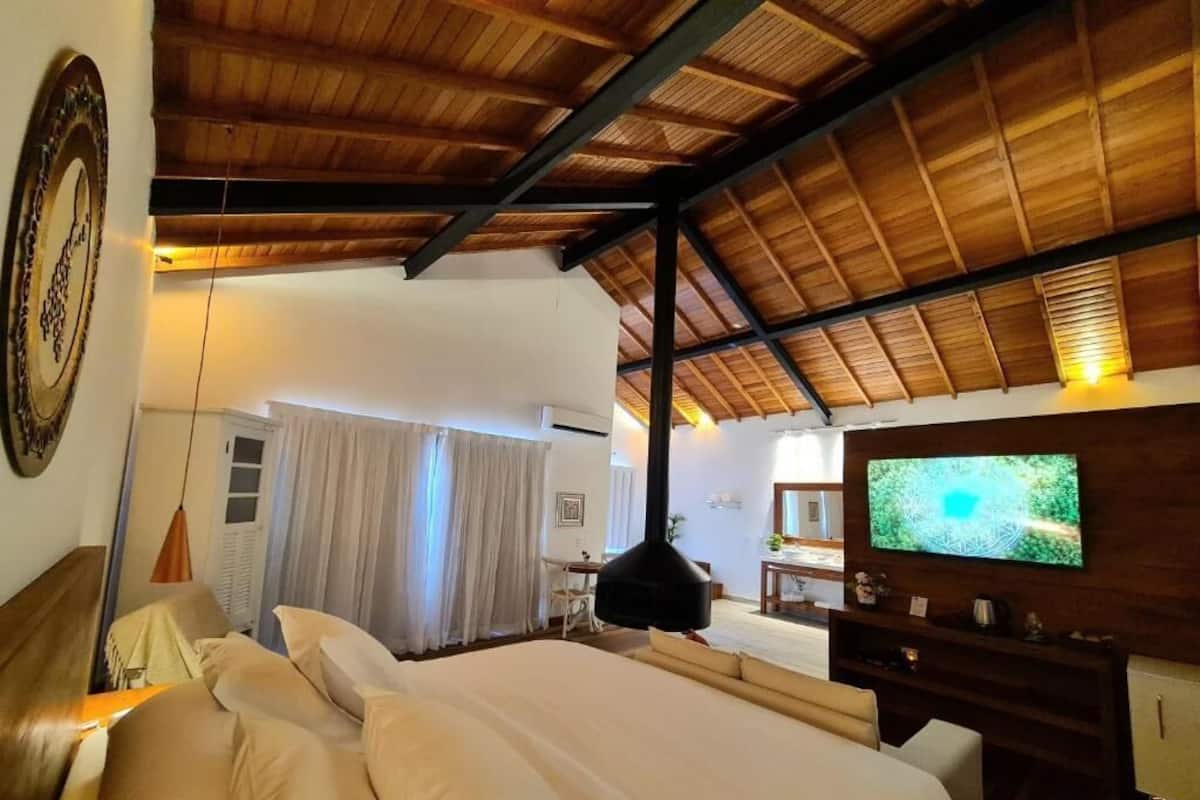 高级平房, 阳台, 花园景观