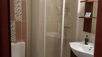 Free toiletries, hair dryer, towels, soap