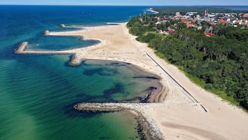 Vlak bij het strand