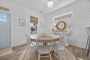 Dining - Brand New Coastal Retreat - Beach Access and Fenced Yard! (Oak Island)