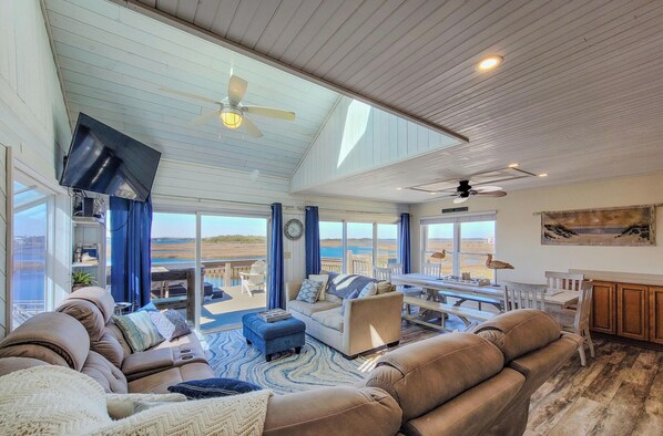 Smart TV - Jubilee Retreat | Hot Tub Nights & Dock Days (North Topsail Beach)