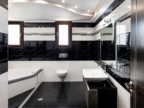 Shower, hair dryer, towels - Rhodian Villa - Three Bedroom Villa, Sleeps 7 (Kremasti)