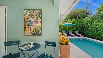 A heated pool