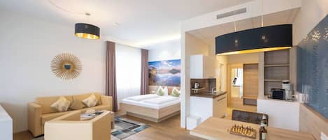 Leilighet, 1 soverom, tilgjengelighetstilpasset, røyk | Oppholdsrom