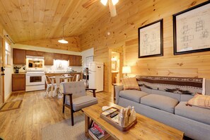 House (1 Bedroom) | Interior - Cozy Cosby Couples Retreat: Fire Pit, Soaking Tub (Cosby)