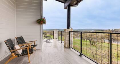 Hot Tub, Dock & View! Lakefront Marble Falls Home