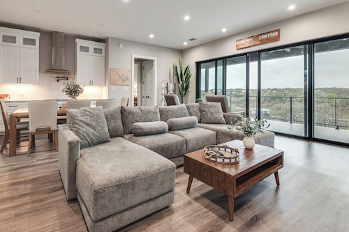 Hot Tub, Dock & View! Lakefront Marble Falls Home