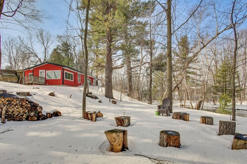 Group Friendly! Riverfront Waupaca Retreat w/ Yard