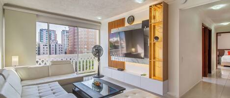 Familienapartment, Stadtblick | Wohnbereich