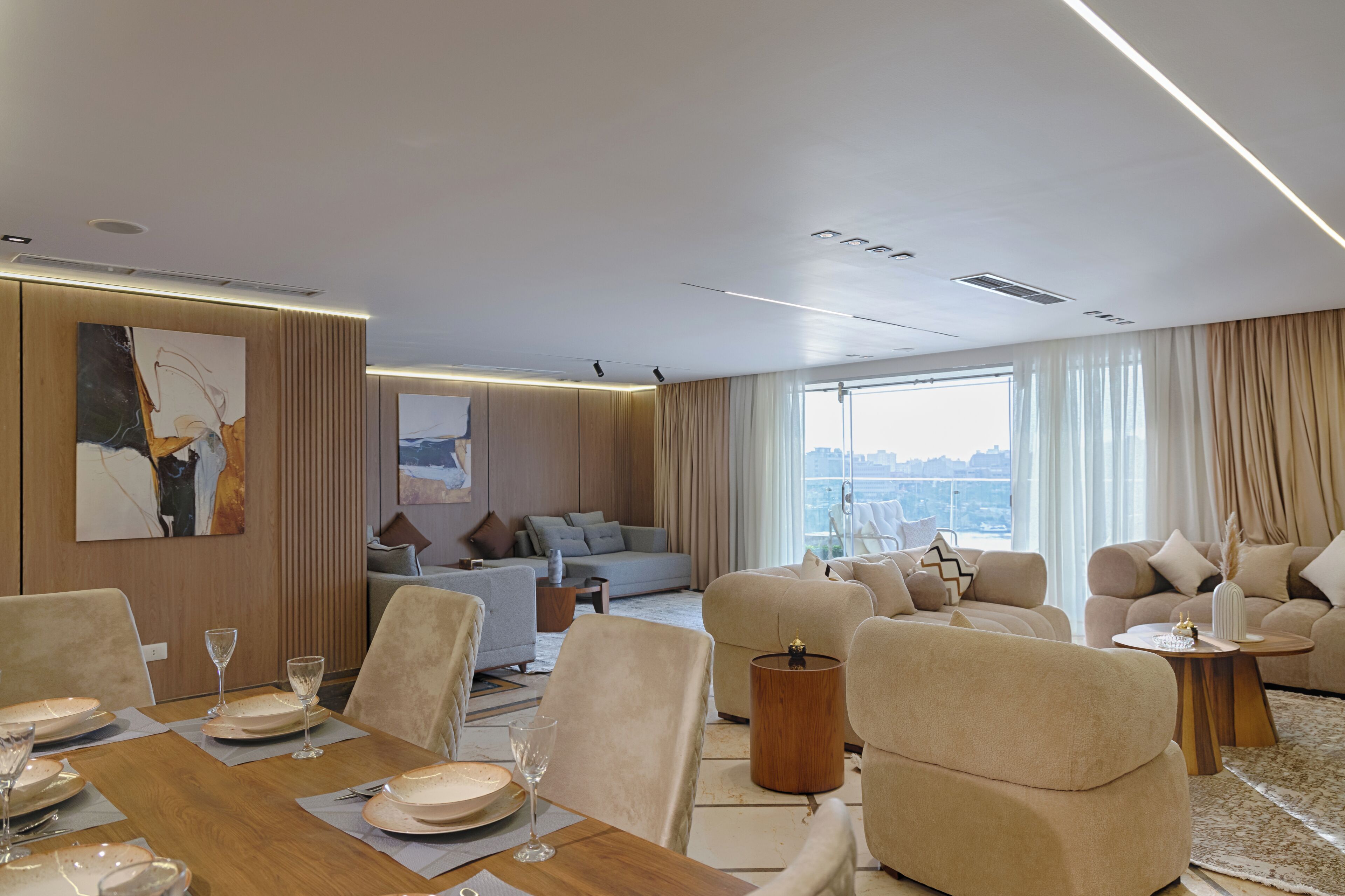 Executive Apartment, 4 Bedrooms, Air conditioning, River View | Interior