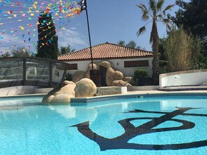 Pool - Chalet with terrace - 7 guests (Lattes)