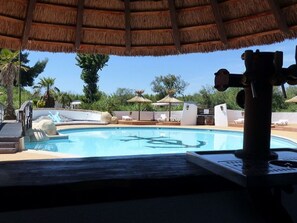 Pool - Mobile home, terrace - 8 guests (Lattes)