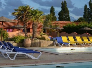 Pool - Comfortable mobile-home - 5 guests (Château-d'Olonne)