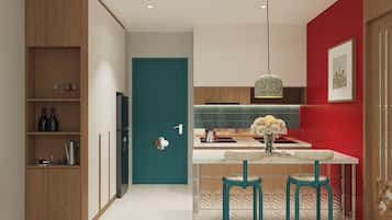 Deluxe Suite, City View | Dapur peribadi