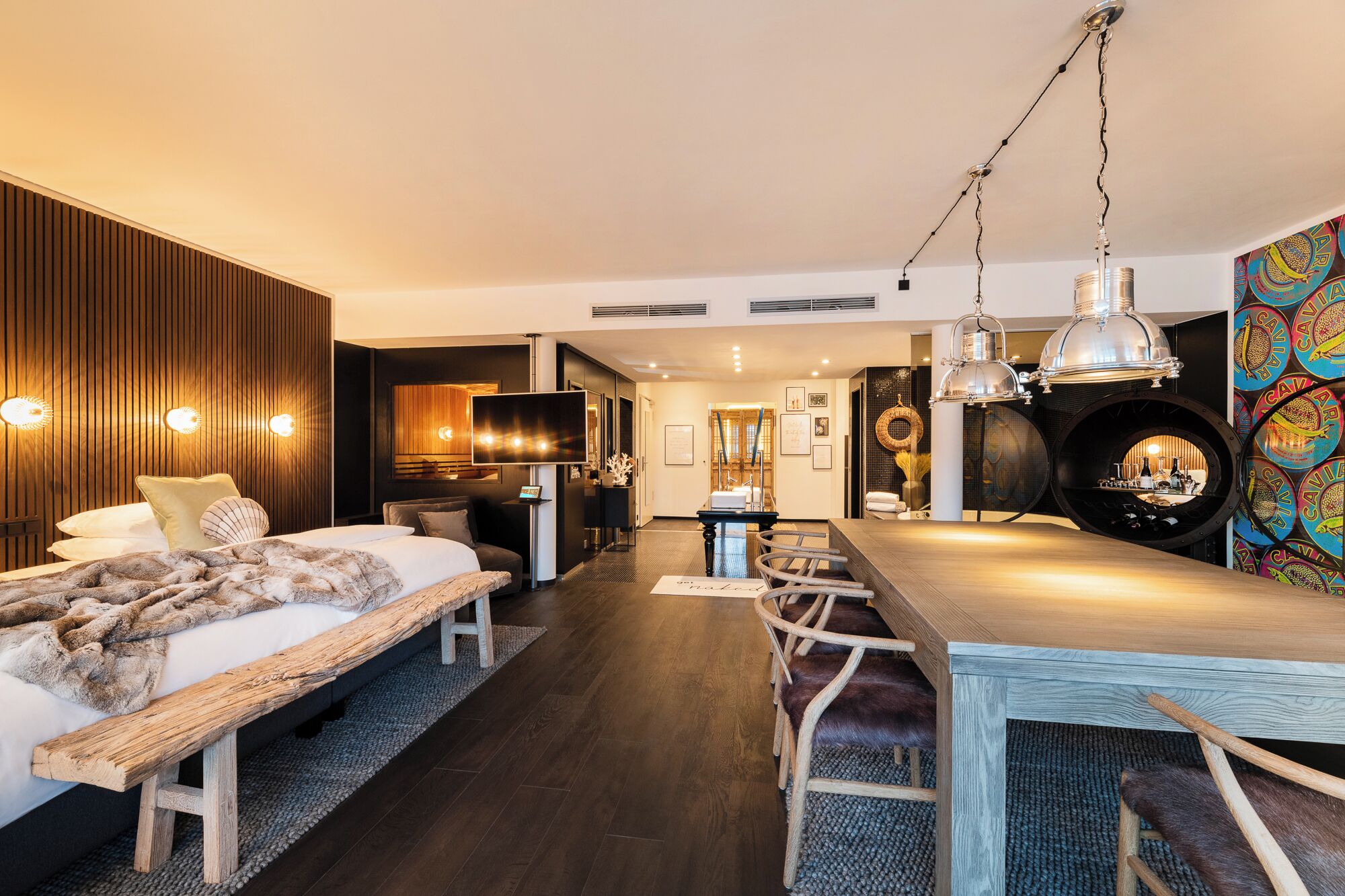 Executive-Suite, Flussblick | Wohnbereich