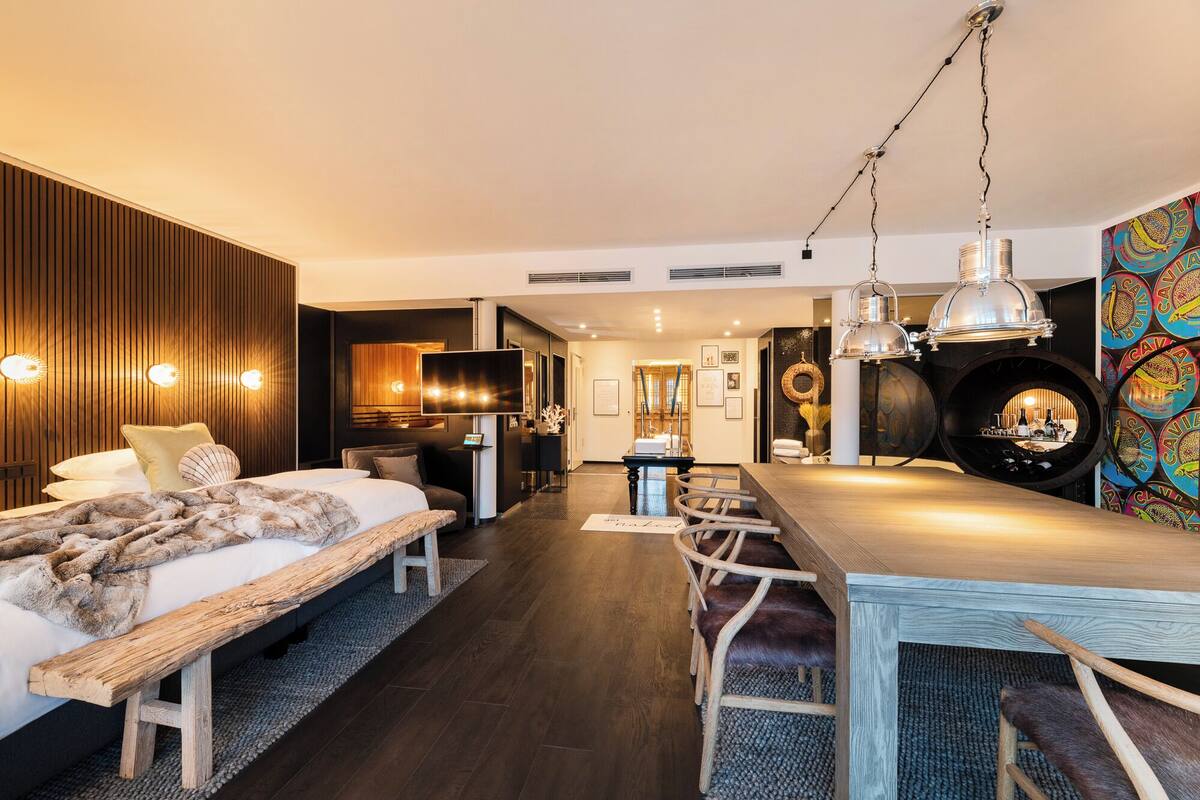 Phòng Suite Executive, quang cảnh sông | Khu phòng khách