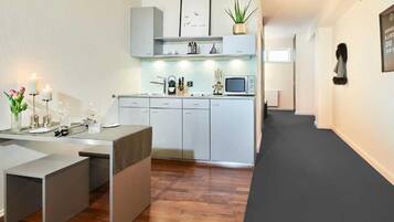 Comfort-lejlighed - byudsigt | Privat køkken