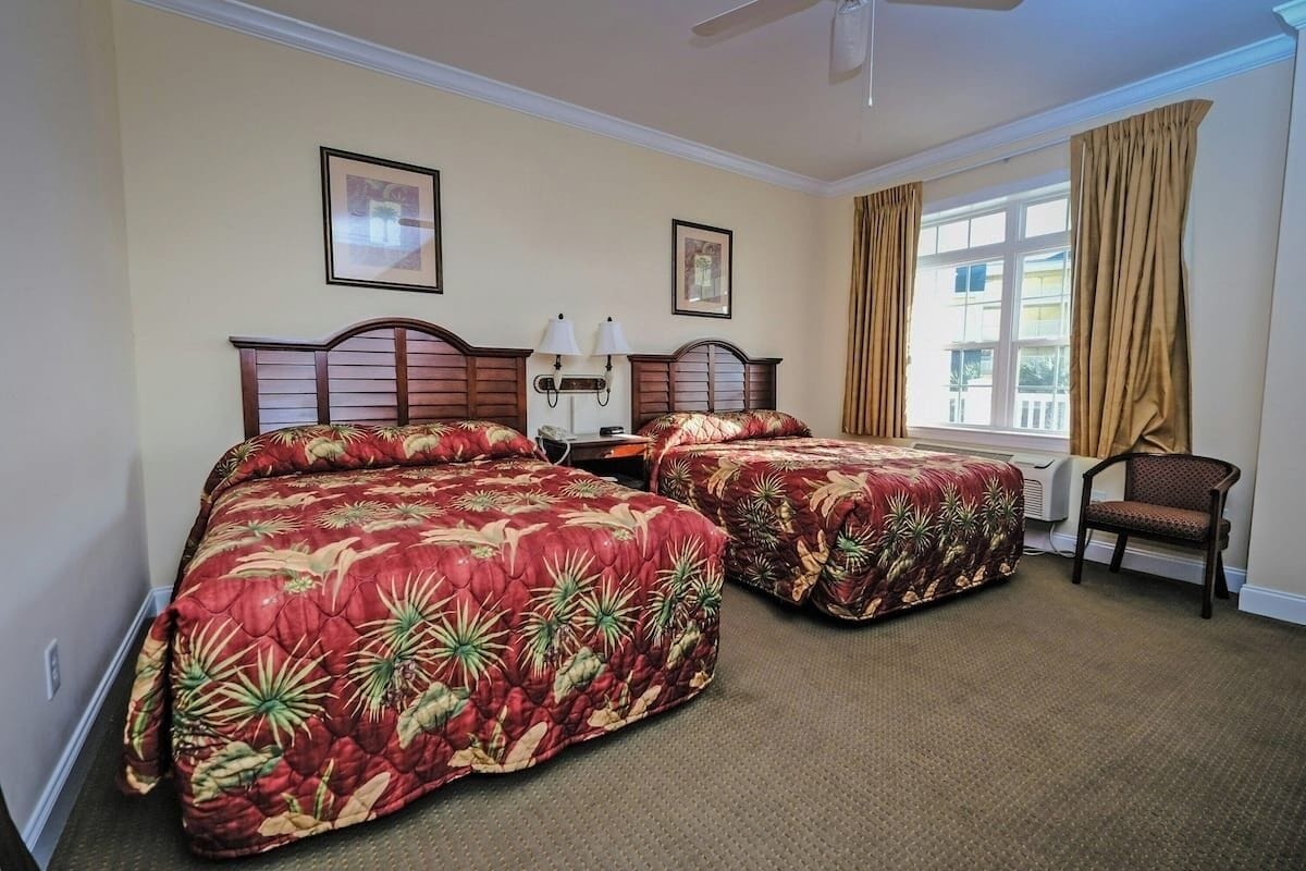 Drift off comfortably with two beds for easy sharing.