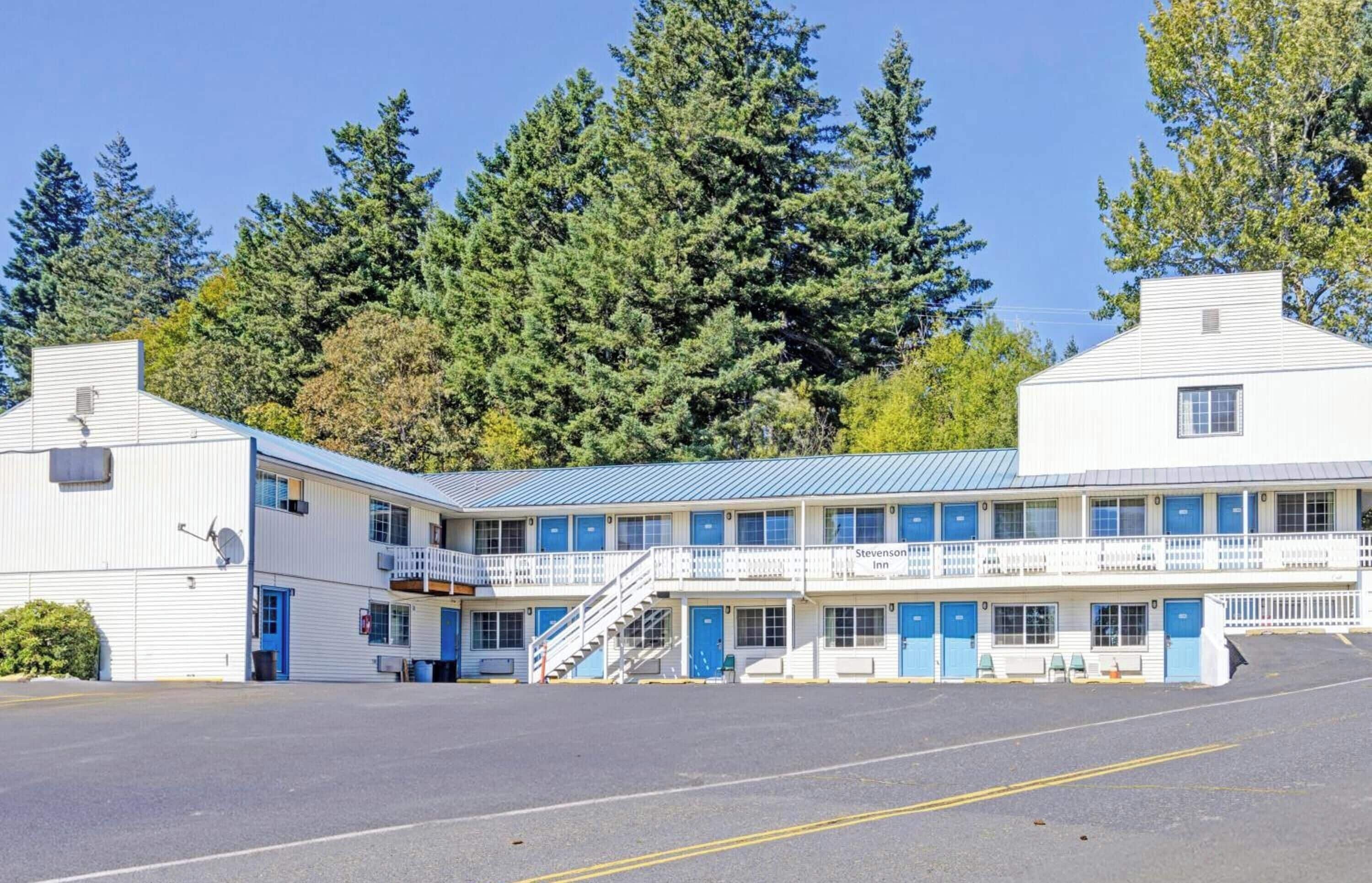 Arrive with ease to bright, welcoming motel-style entry.
