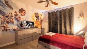 4 bedrooms, iron/ironing board, travel cot, WiFi