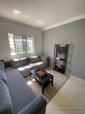 Living area - Woven Calm • 2BR Near Beach, Gateway to Chefchaouen (Martil)