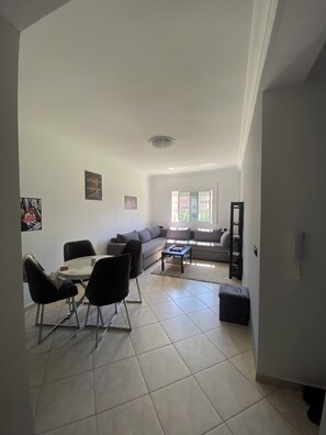 Living area - Woven Calm • 2BR Near Beach, Gateway to Chefchaouen (Martil)