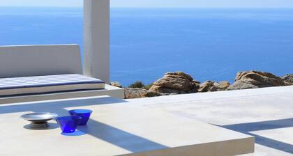 Stone Villa with Panoramic Sea Views over Mylopotas, Ios