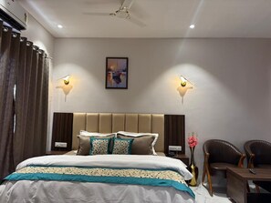 Quarto luxo, vista para a cidade