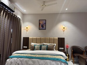 Quarto luxo, vista para a cidade