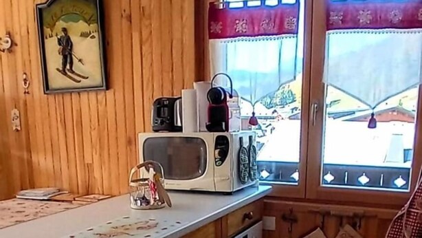 Coffee/tea maker, fridge, microwave, oven - 2nd floor, balcony, tv, 50m², Les Gets (Les Gets)