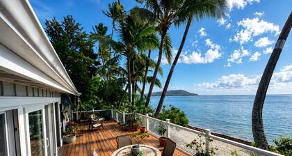 Beachfront South Shore Retreat with Stunning Ocean View Deck, Surf Near Waikiki