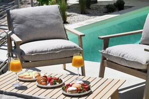 Family Duplex, Sea View | Terrace/patio - Maison D'Azur Lefkas Private Pool  (Lefkada)