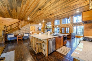 Interior - Treetops · Sleeps 16: Family Cabin w/ Hot Tub, Games & Decks (Broken Bow)