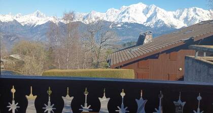 Appartement avec vue Mont-Blanc, terrasse et garage