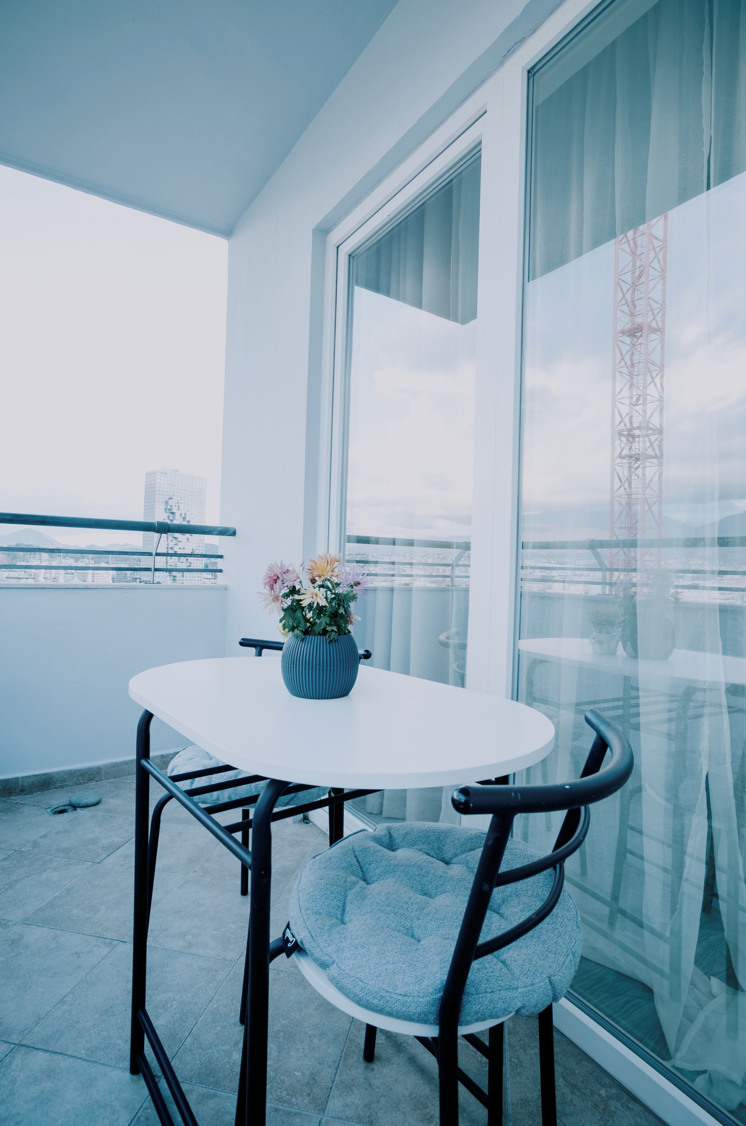 Apartamento panorámico, 1 habitación, balcón, vistas a la ciudad | Balcón