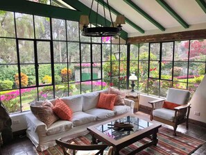 Comfort-Haus, Gartenblick | Wohnbereich