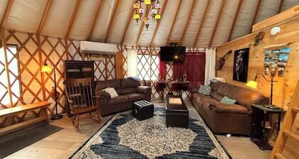 Cozy Moonship Yurt in the woods