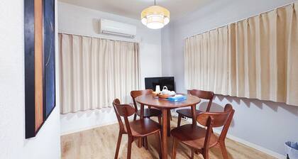 4 minutes walk from Tenga Chaya Station|close to Ranba Shinsei Bridge|straight to Umeda Kanzai Airport|2 rooms|Small building with 52 square meters of floor space|Friends Inn 101