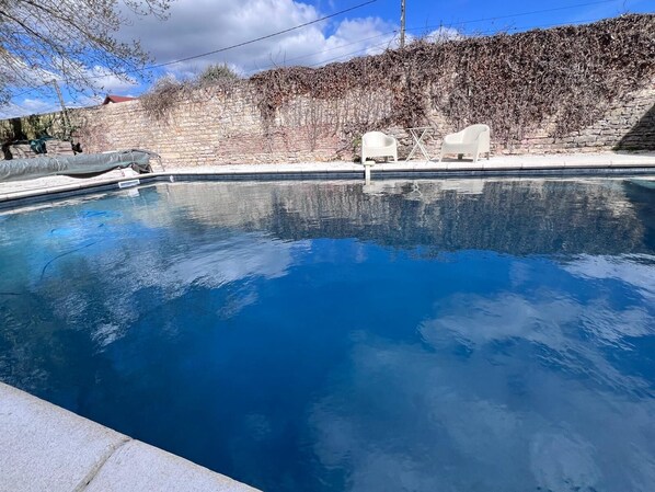 Pool - LA FORET D'ARC : Burgundy villa with swimming pool & private forest - 10 min Dijon (Arc-sur-Tille)