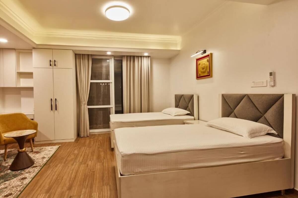 舒適雙床房, 露台, 城市景