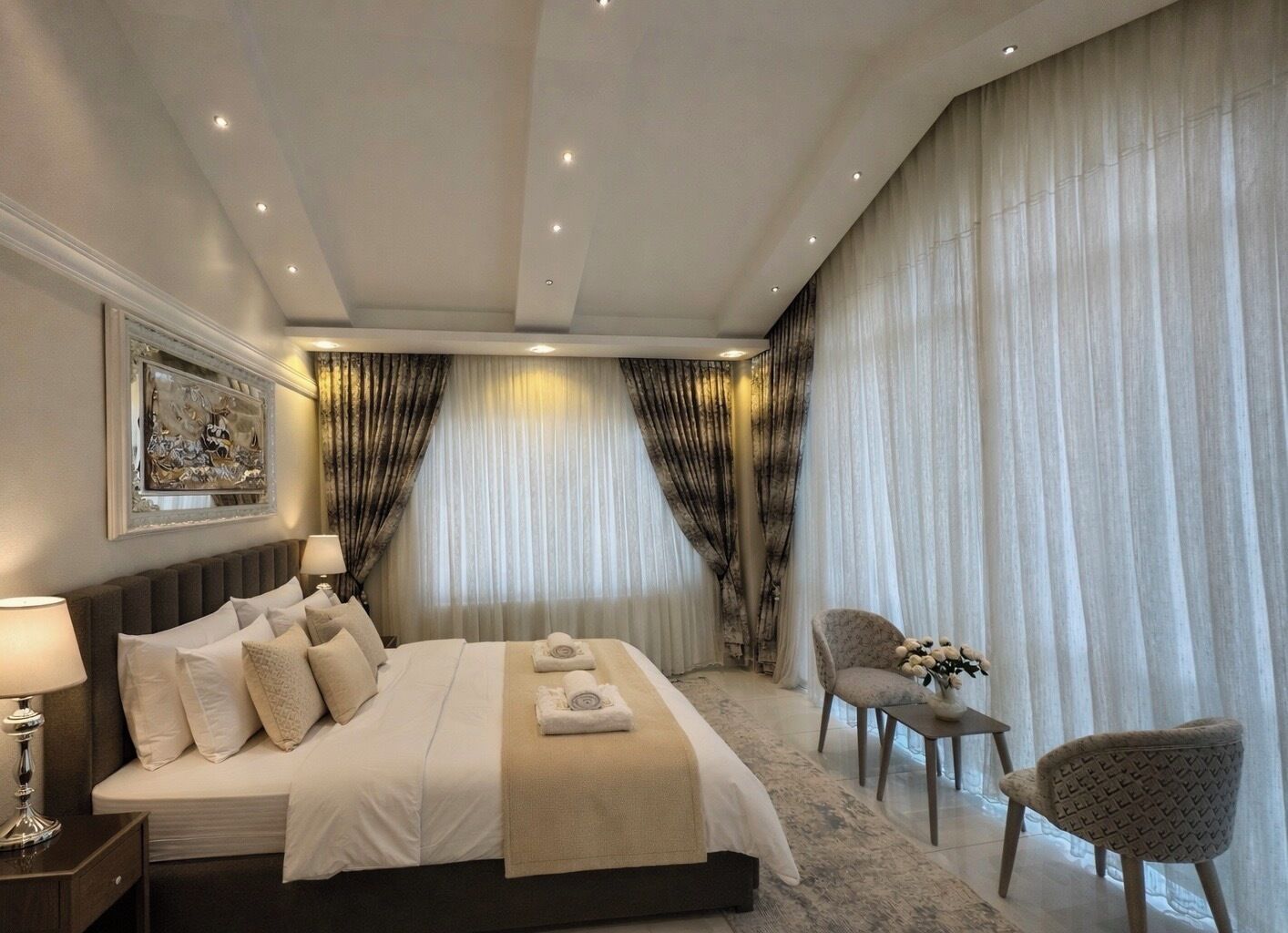 Camera familiare, vista città