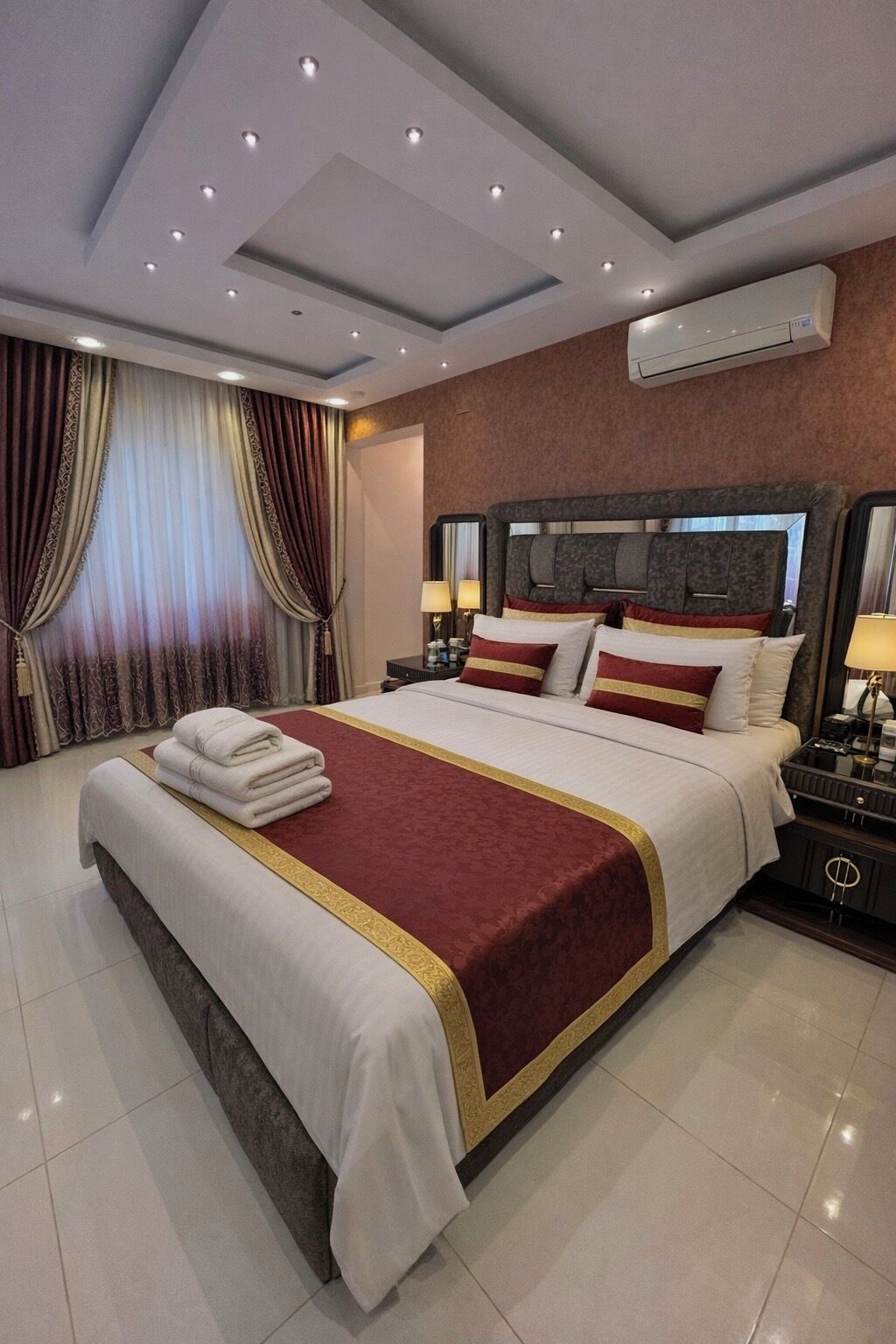 Camera Luxury, balcone, vista giardino