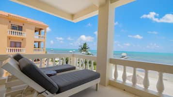 3A- Deluxe Condo, Balcony, Beach View | In-room safe, individually decorated, individually furnished