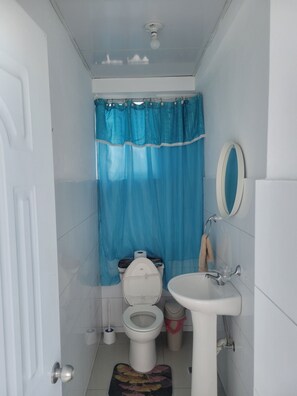 Serviettes fournies, savon, papier toilette