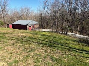 Exterior - Bourbon Trail Container Home with Hot Tub 🔥 Private Retreat (chaplin)
