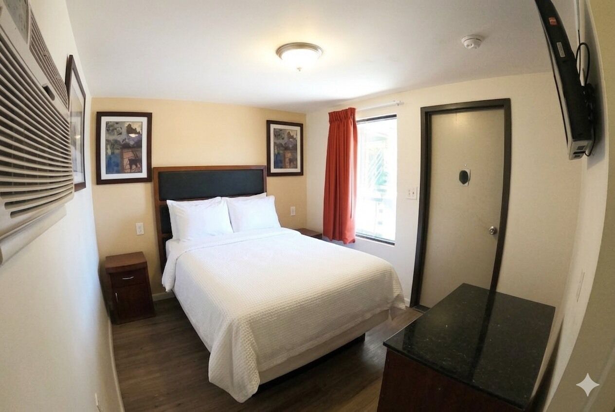 Habitación doble, cocina básica