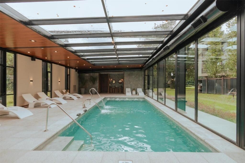 Indoor pool, a heated pool