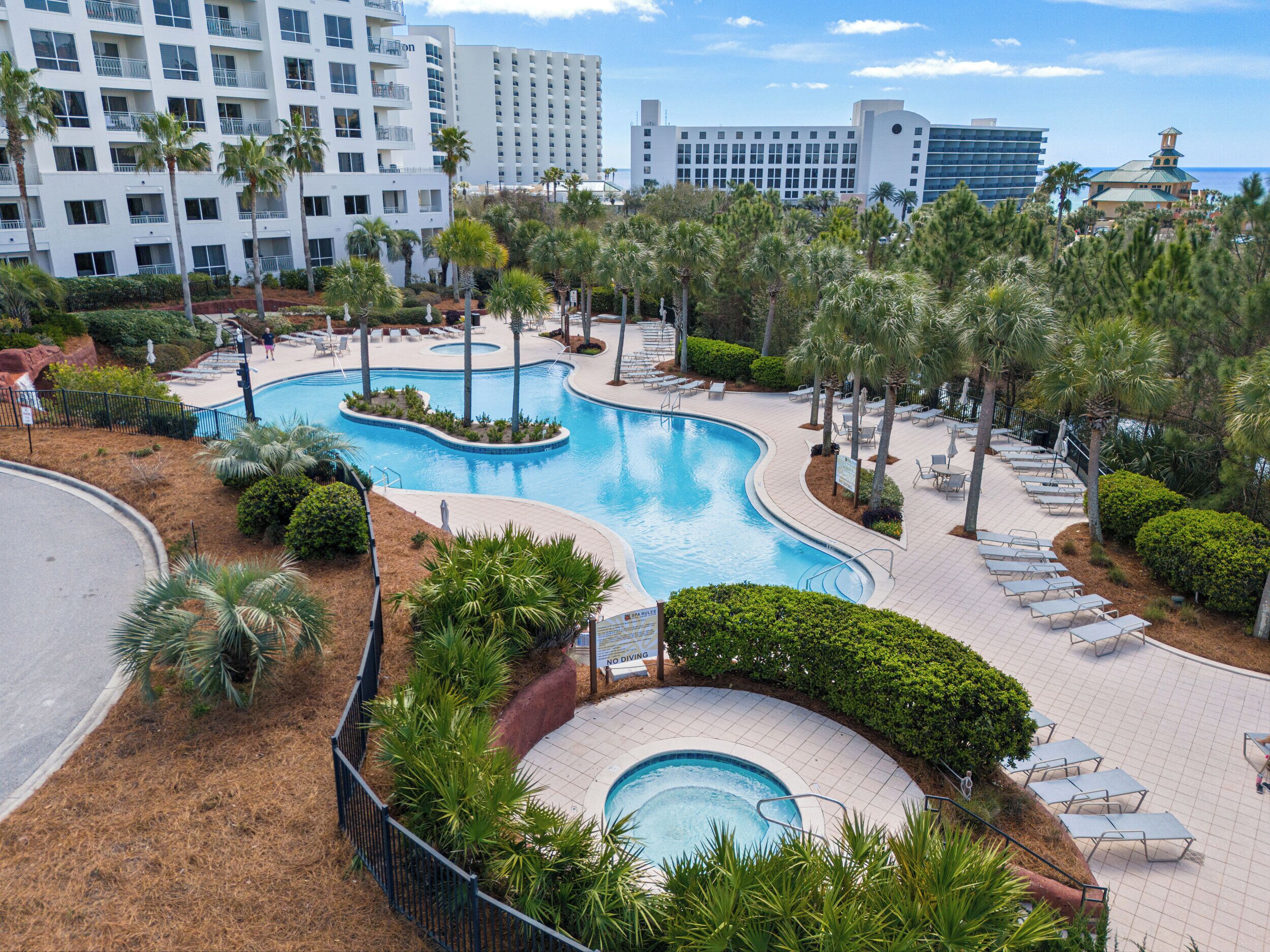 A heated pool