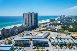 Exterior - West End, Beautiful Ocean Views, Across From Beach, Pool (Panama City Beach)