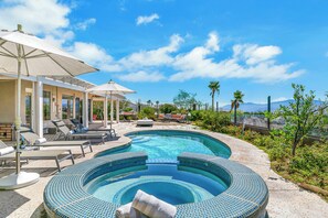 Outdoor pool - Jetliner Views · Designer Retreat · Pool+Spa+Games (Desert Hot Springs)